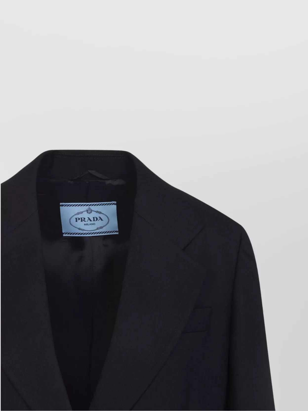 Prada Wool Jacket Notched Collar