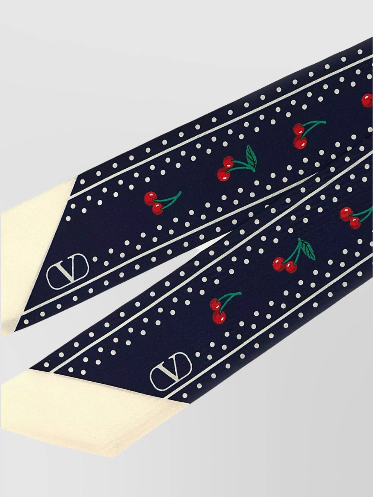 Valentino Cherryfic Silk Bandeau Scarf