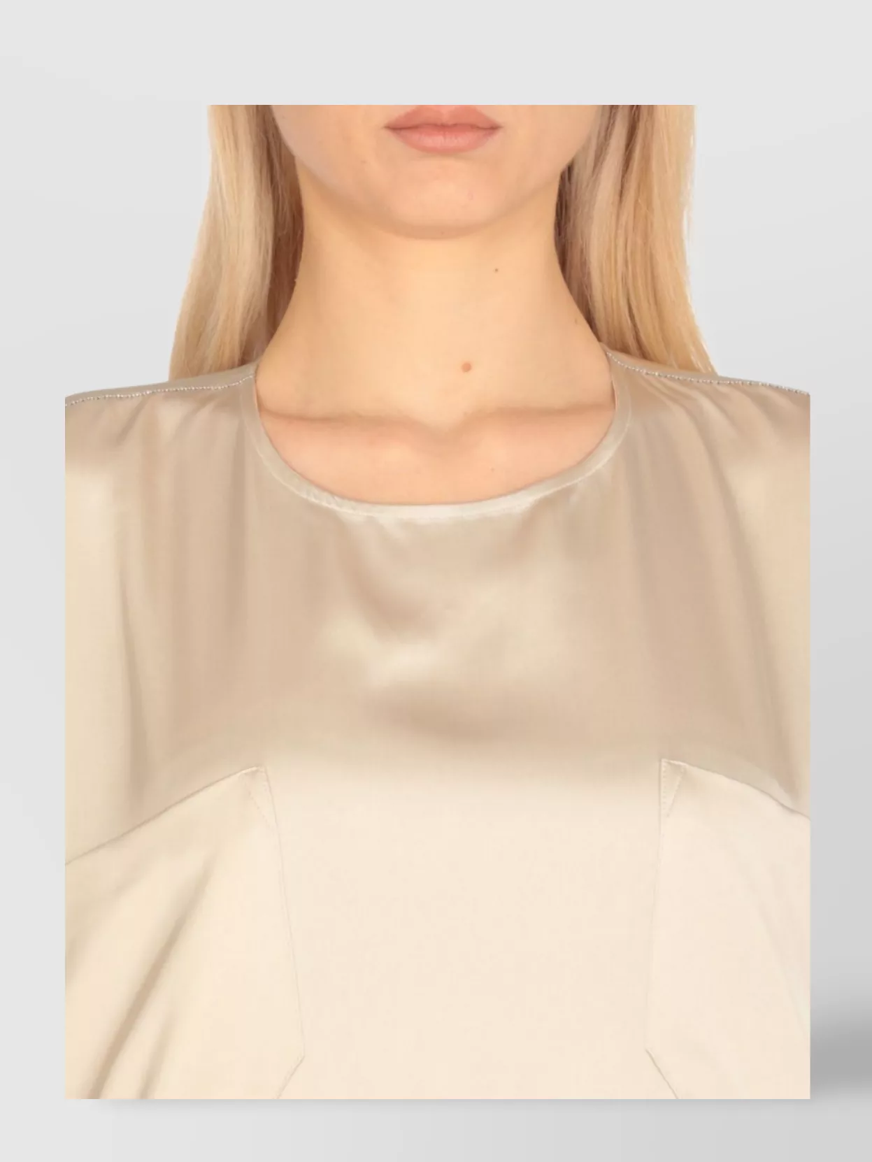 Fabiana Filippi Viscose Top With Round Neck And Button