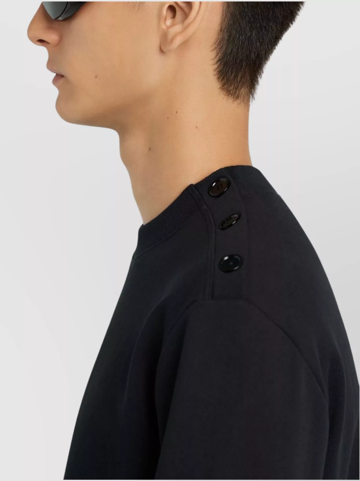 Courrèges Crewneck Sweater With Ribbed Cuffs And Hem