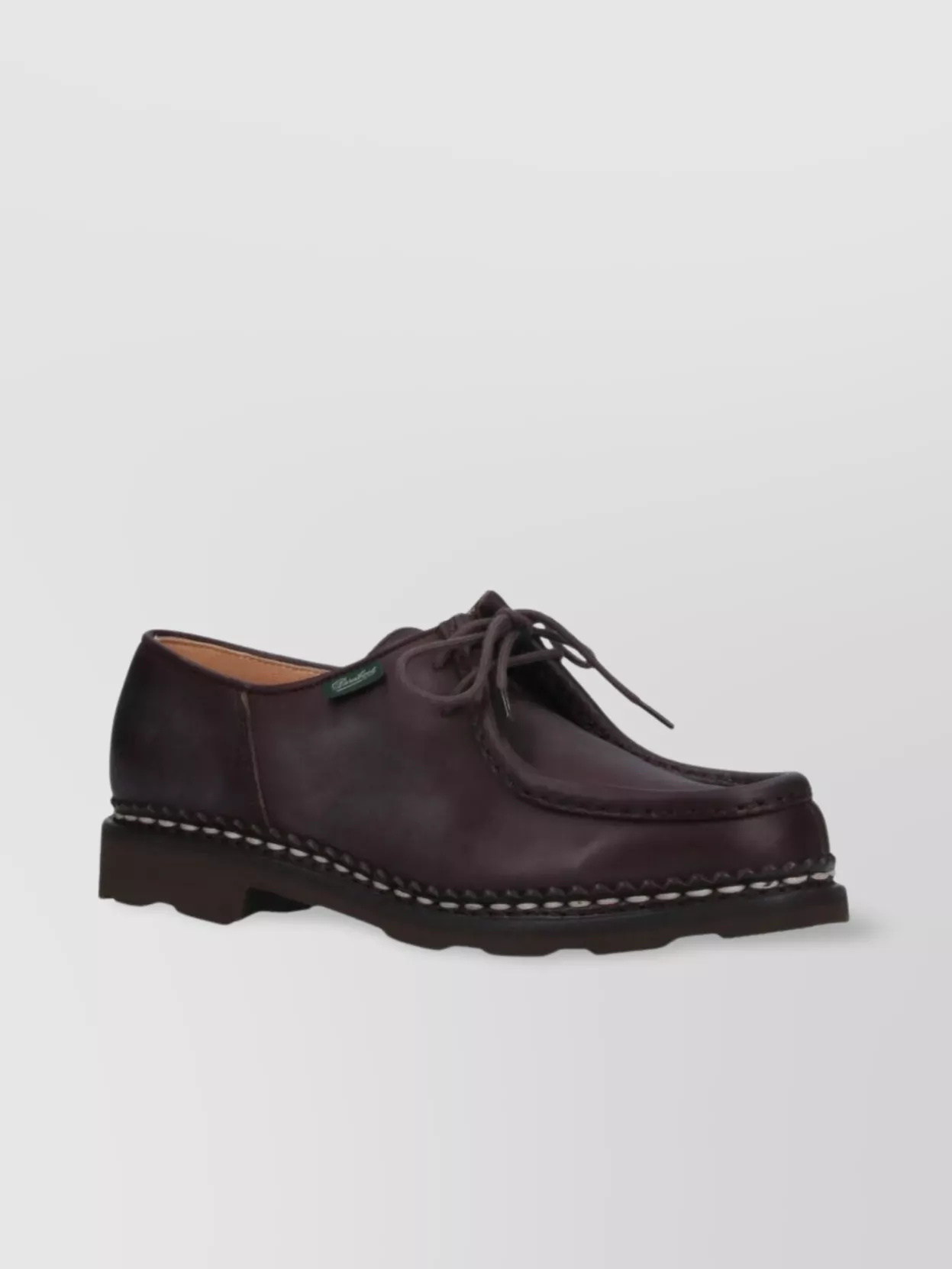 Paraboot Lace-Up Leather Shoes Round Toe