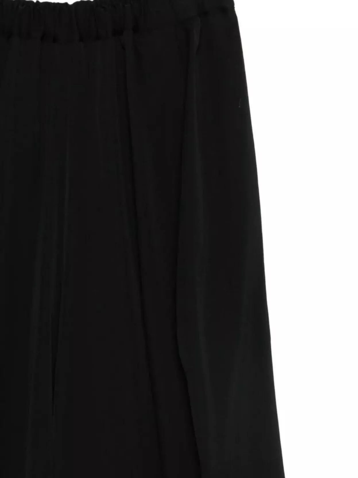 Comme Des Garçons Wide Leg Draped Trousers With Elastic Waistband