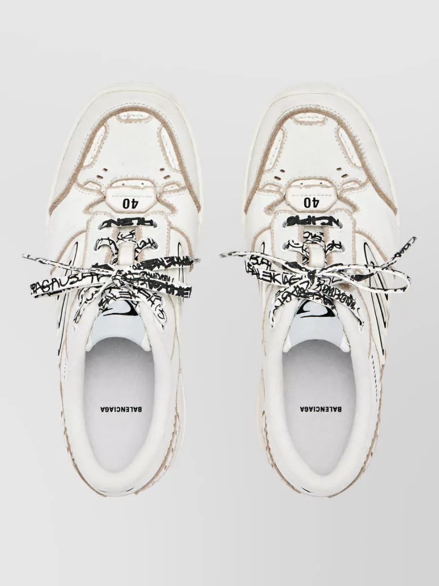 Balenciaga Platform Lace-Up Shoes