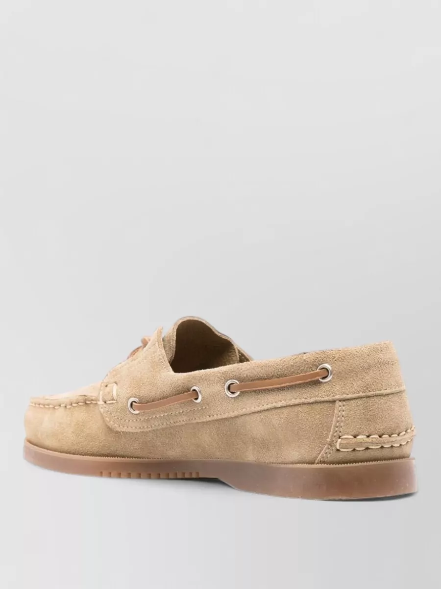 Paraboot Suede Leather Boat Shoes