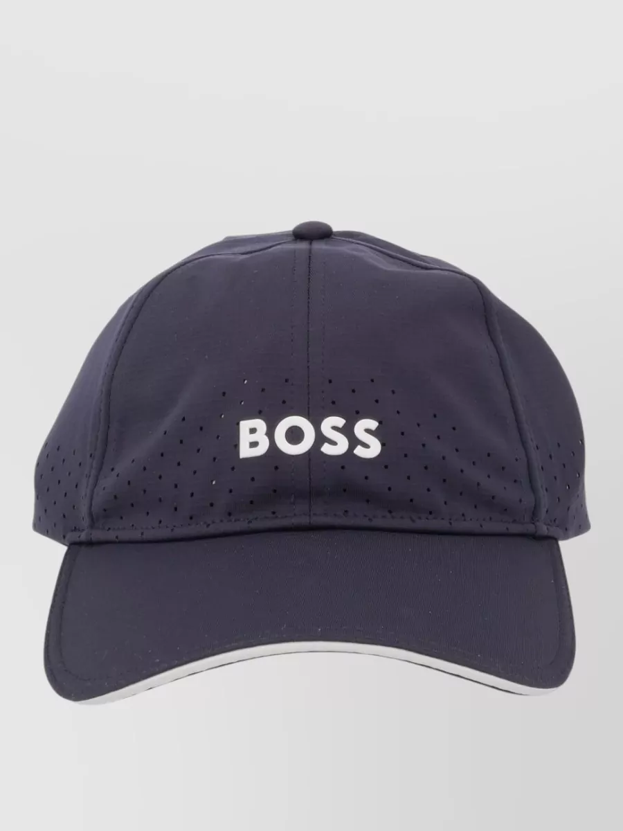 Boss perforated logo baseball cap