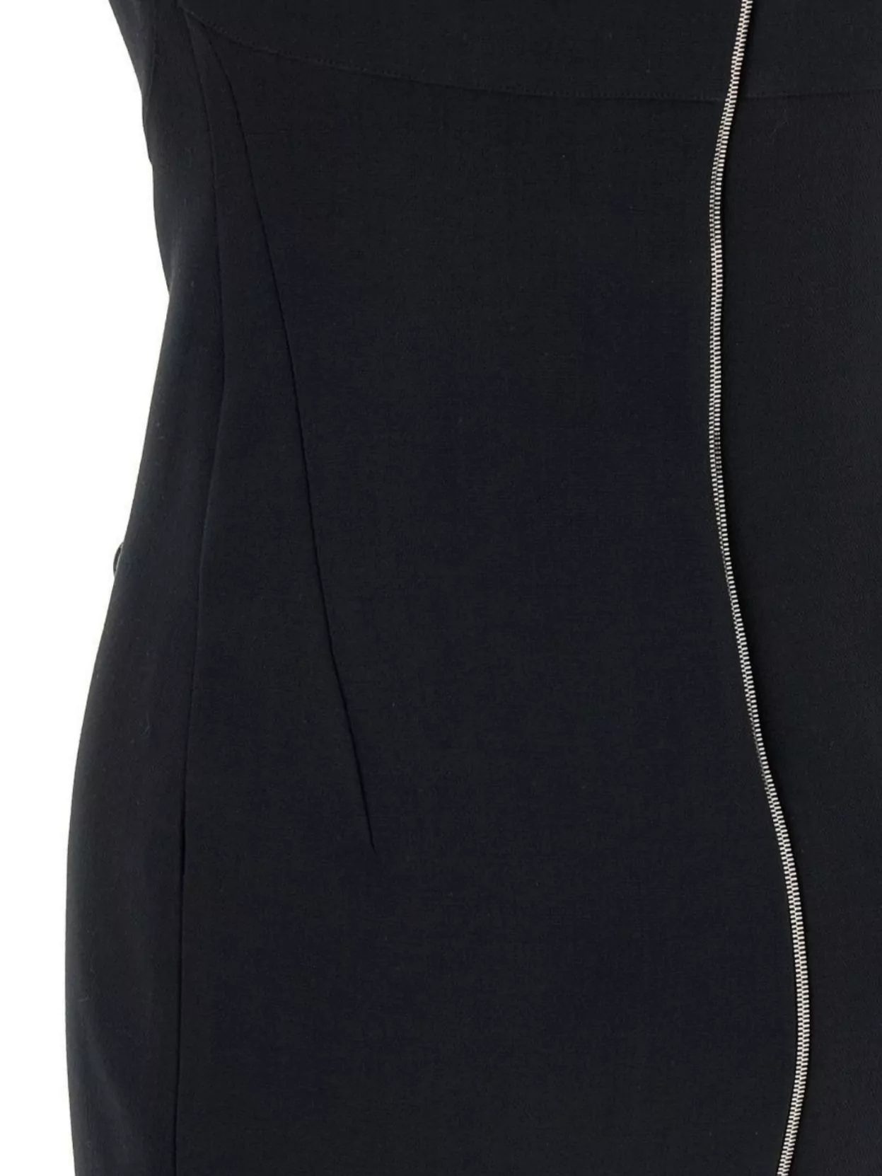 Shop Victoria Beckham Square Neckline Sleeveless Fitted Dress