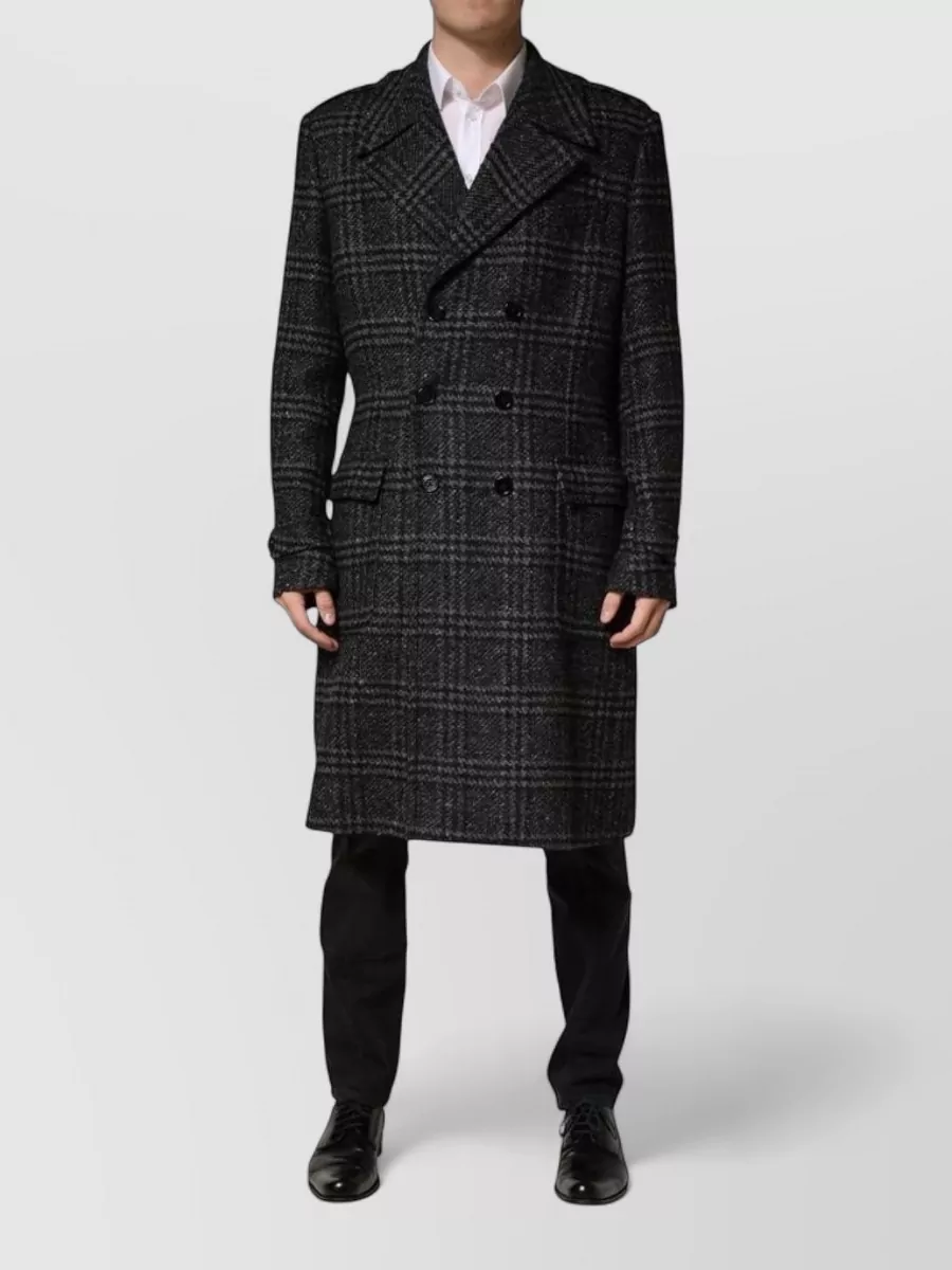 Dolce&Gabbana checked double breasted coat