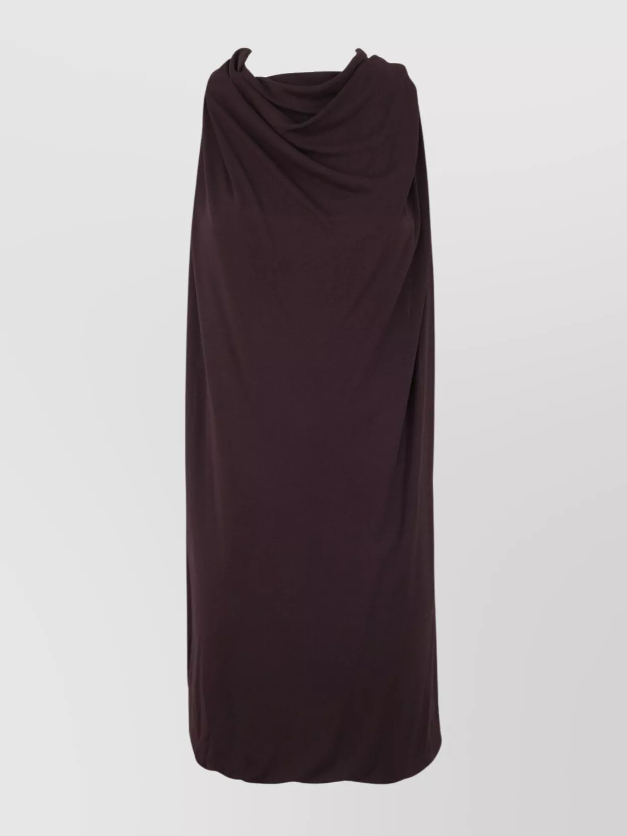 Lanvin Back Twisted Dress Scarf Knee