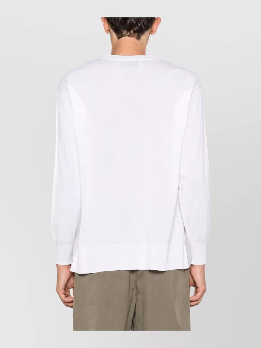 Ami Paris Wool Silk Crewneck Sweater