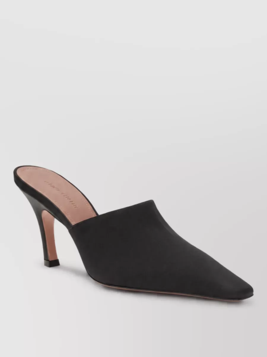 Amina Muaddi silk mules