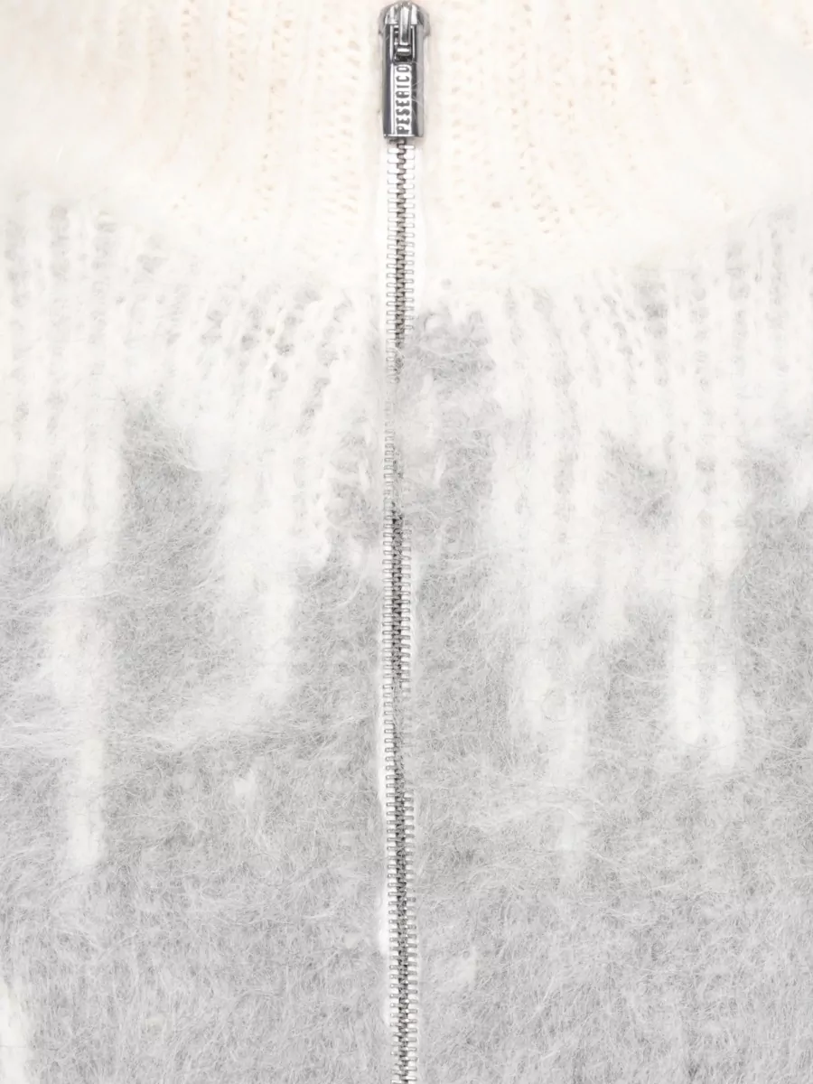 Peserico Long Sleeve Round Neck Alpaca Sweater