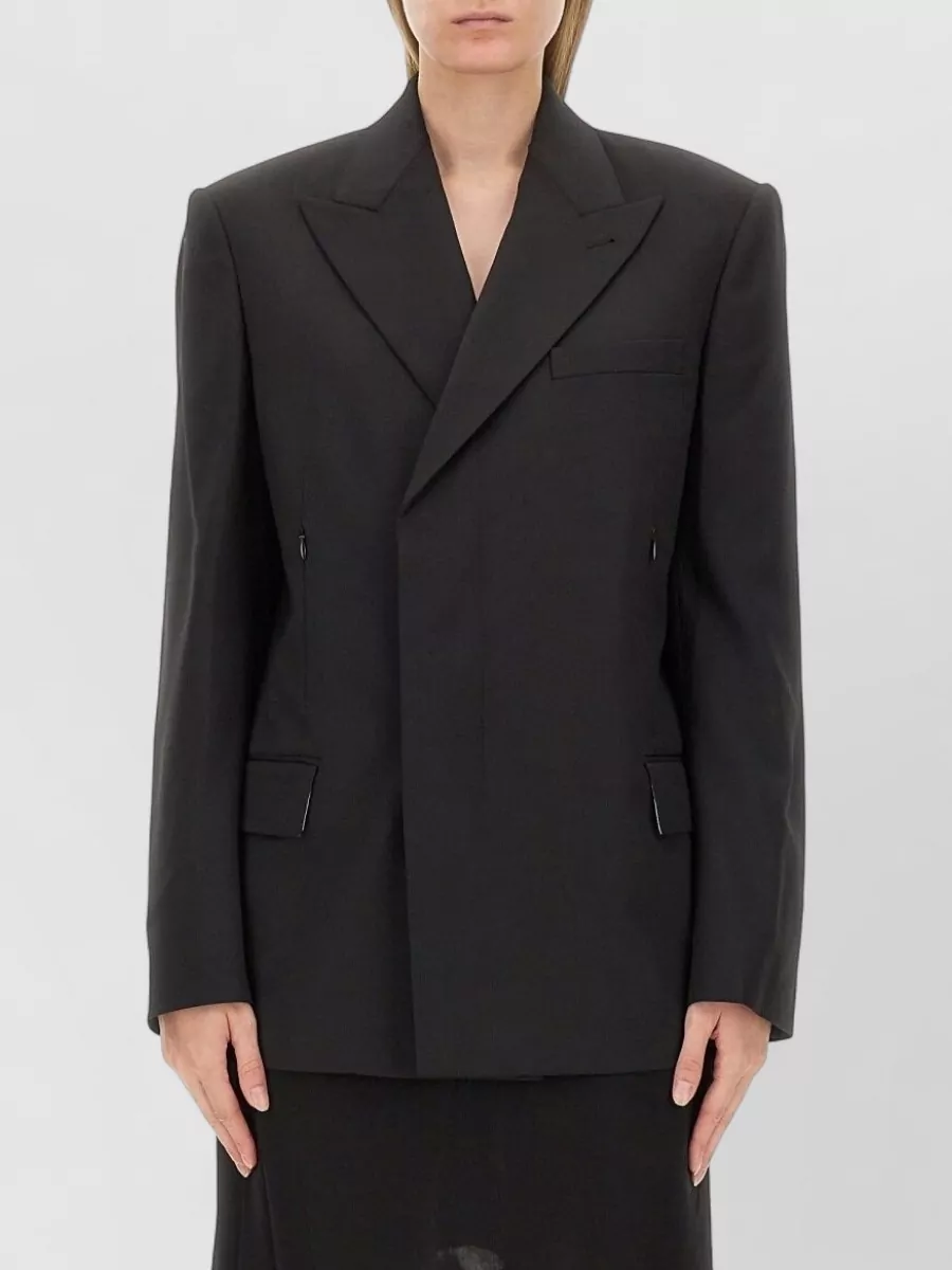 Helmut Lang Virgin Wool Oversized Blazer