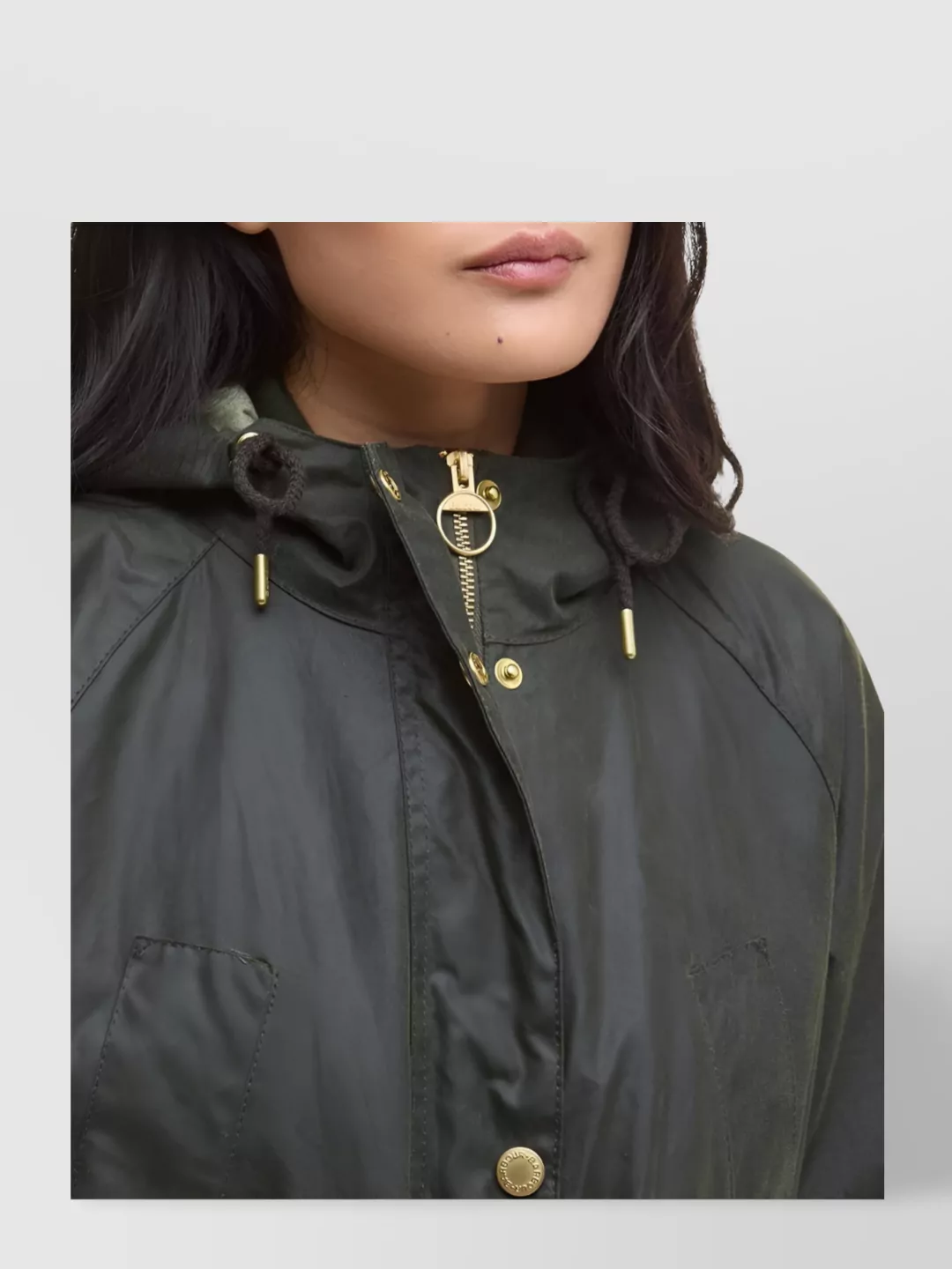 Barbour Long Parka Featuring Adjustable Elements