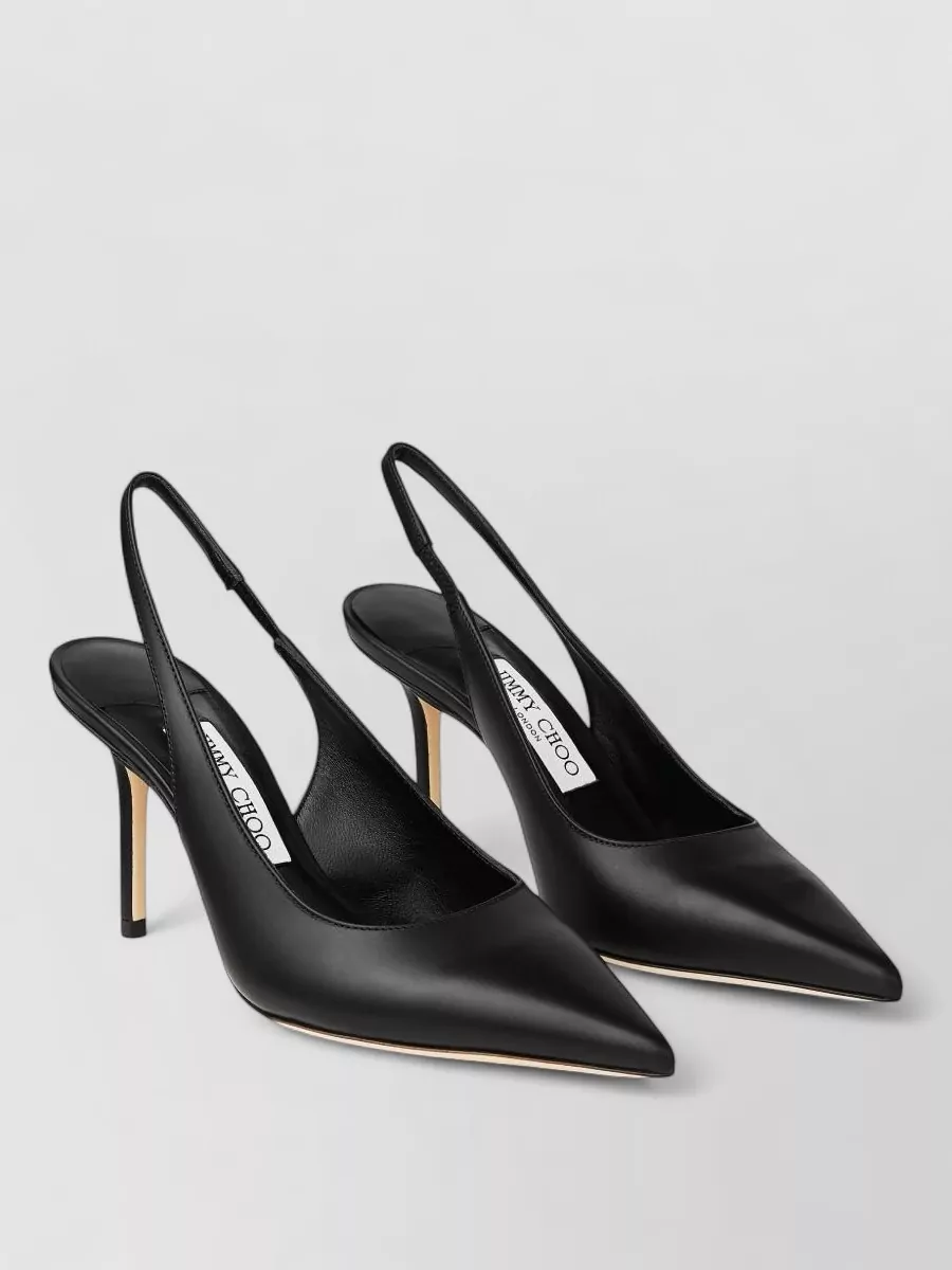 Jimmy Choo leather pointed-toe slingback pumps