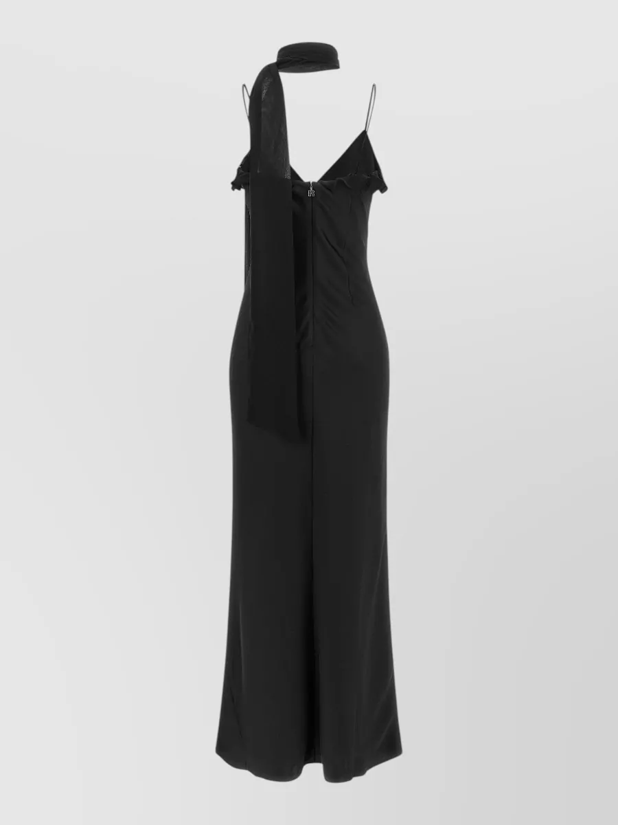 Rotate Birger Christensen scarf detail maxi dress