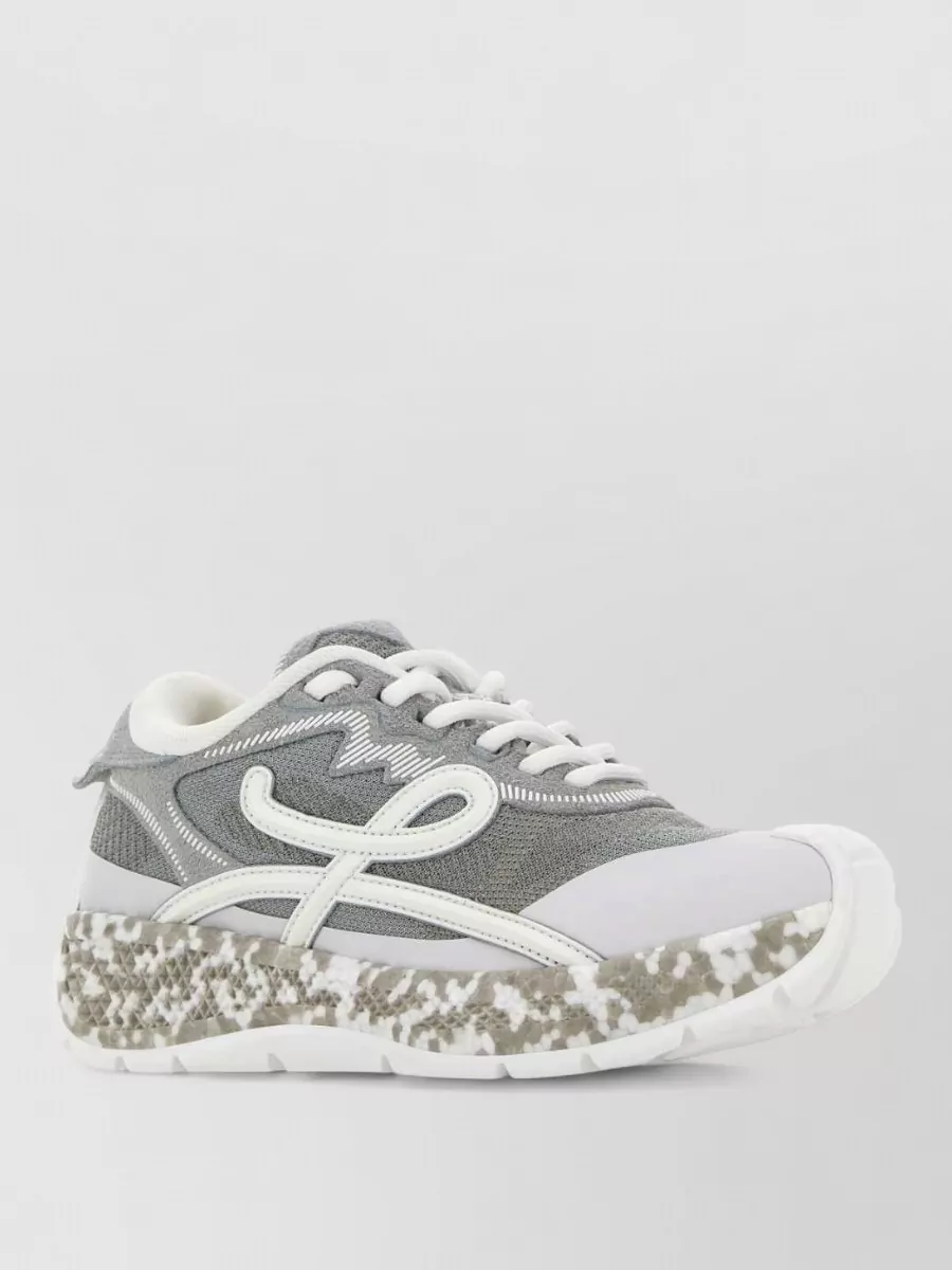 Loewe suede leather low-top sneakers