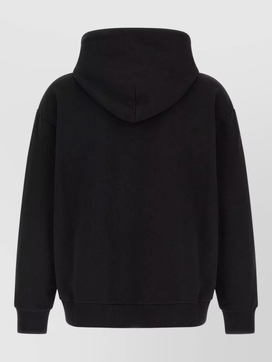 Mm6 Maison Margiela Cotton Logo-Patch Hoodie