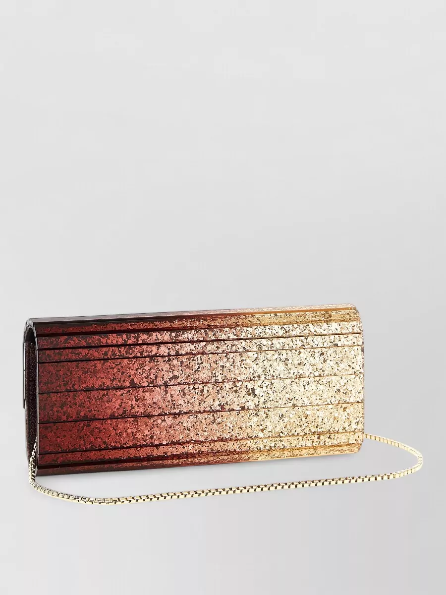 Jimmy Choo Sweetie Ribbed Clutch Bag