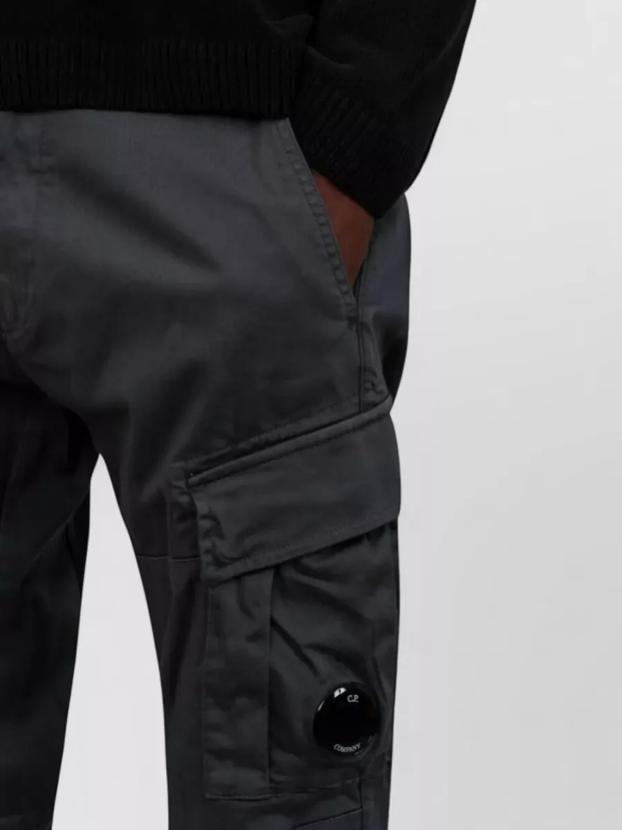 C.p. Company Stretch Sateen Cargo Trousers Multiple Pockets