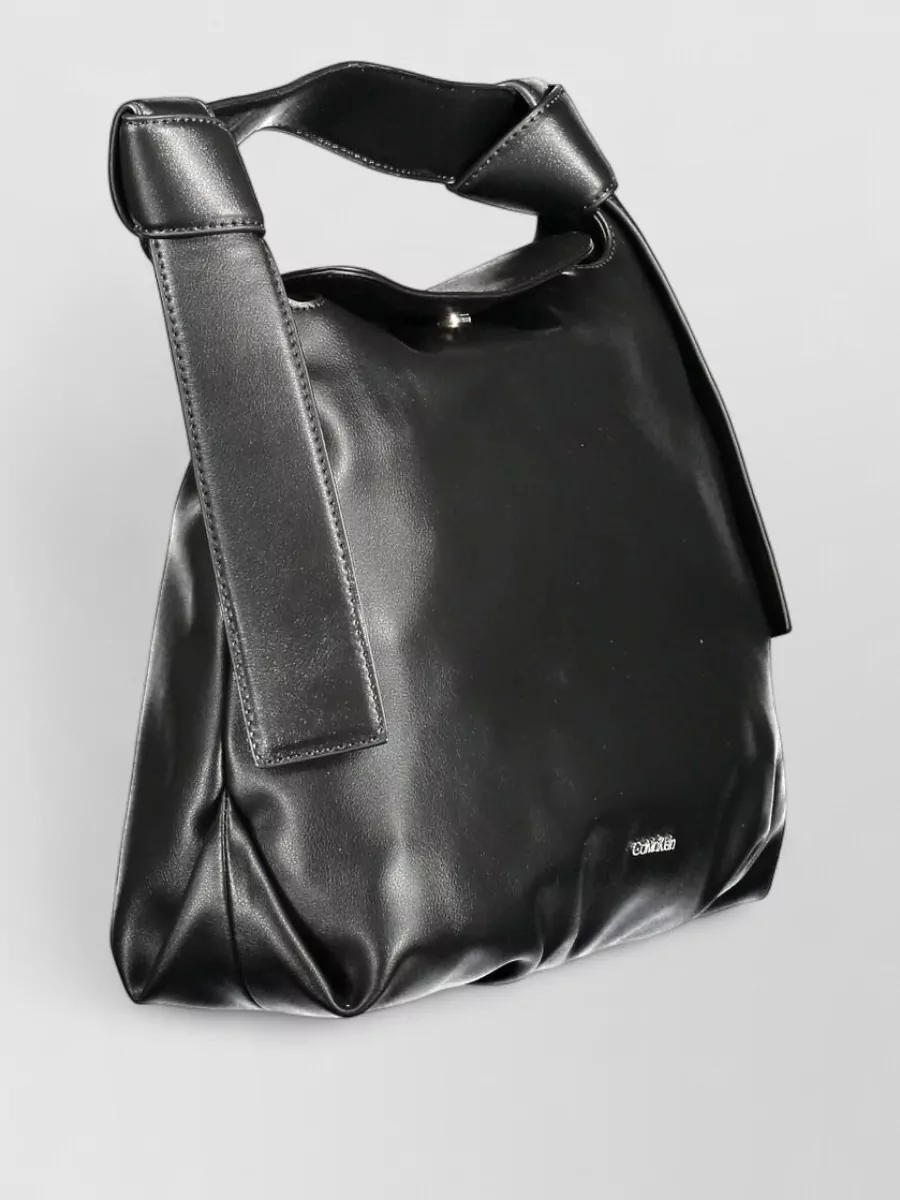 Calvin Klein Knotted Top Handle Shoulder Bag
