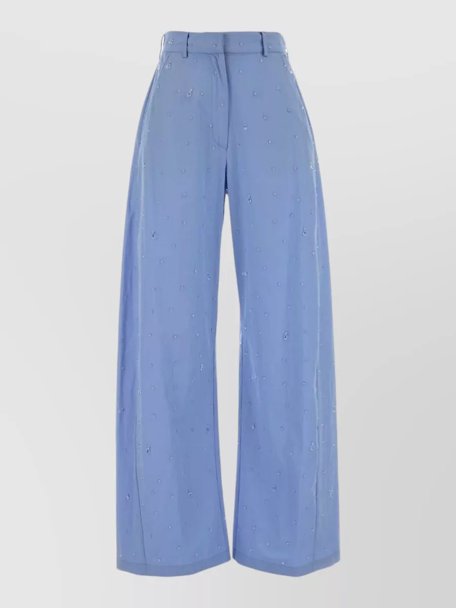 Giuseppe Di Morabito cotton wide-leg trousers