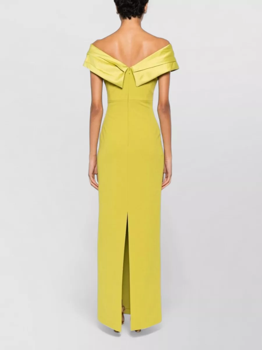 Solace London Draped Off-Shoulder Sleeveless Maxi Dress