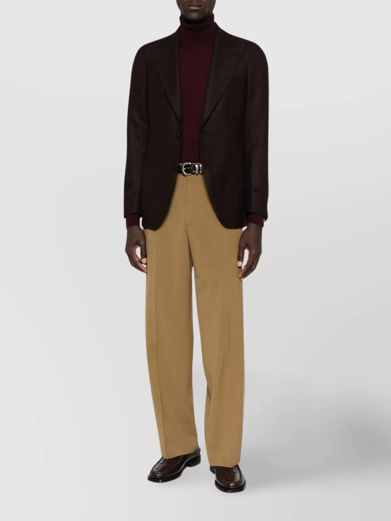 Tagliatore Turtleneck Sweater Long Sleeves In Brown