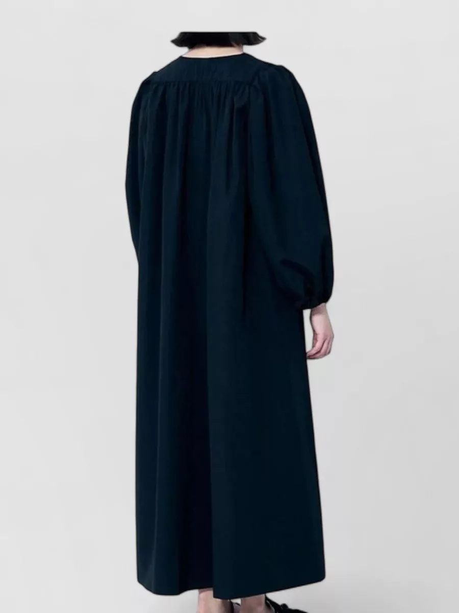 The Row Silk Wool Maxi Dress