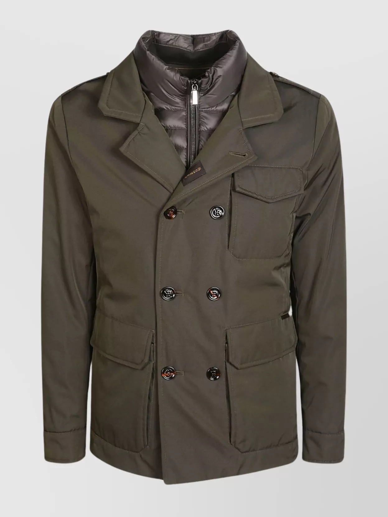 Shop Moorer Field Jacket With Stand Collar And Buttoned Cuffs