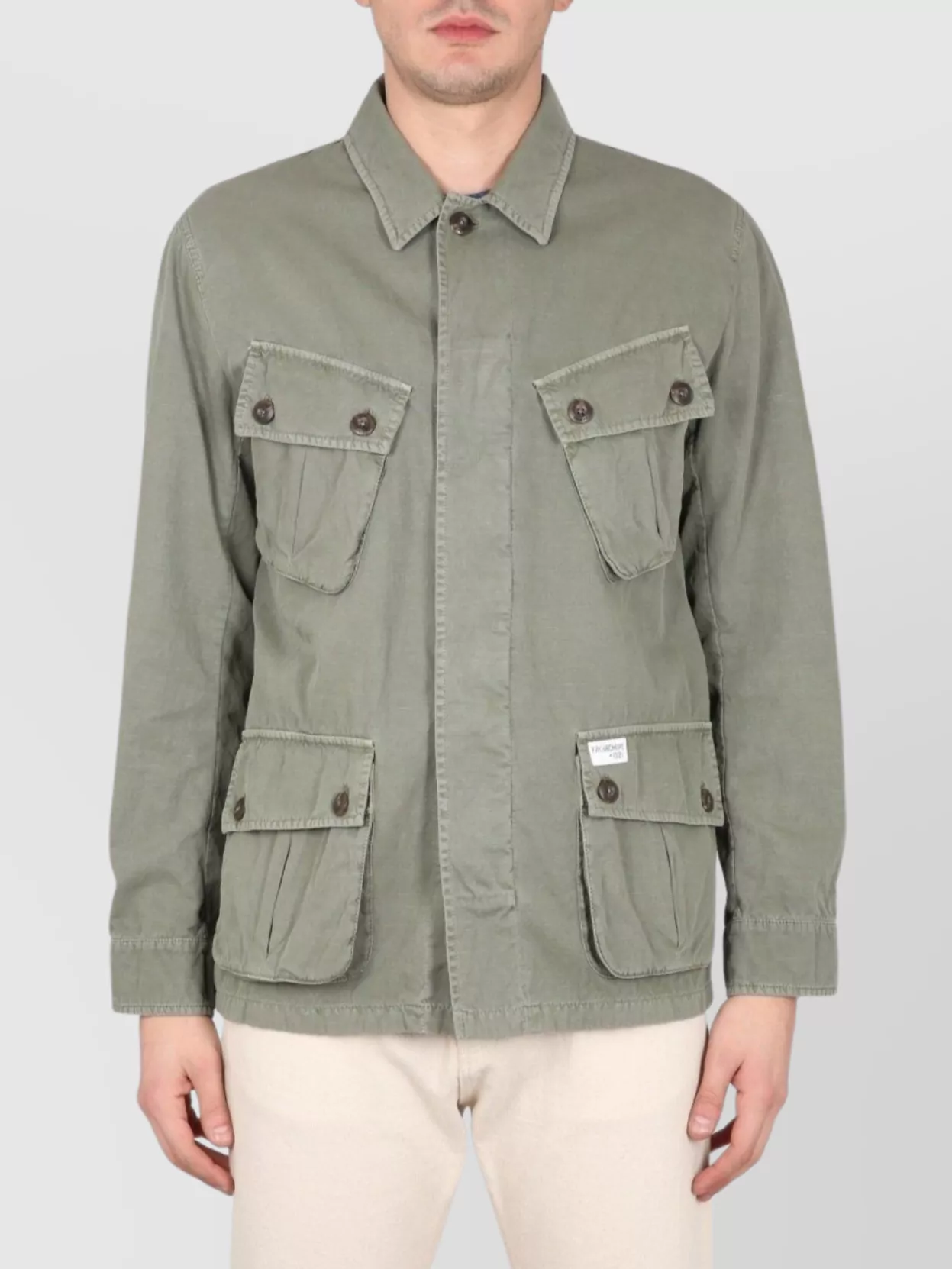Fay Collared Jacket With Four Front Pockets