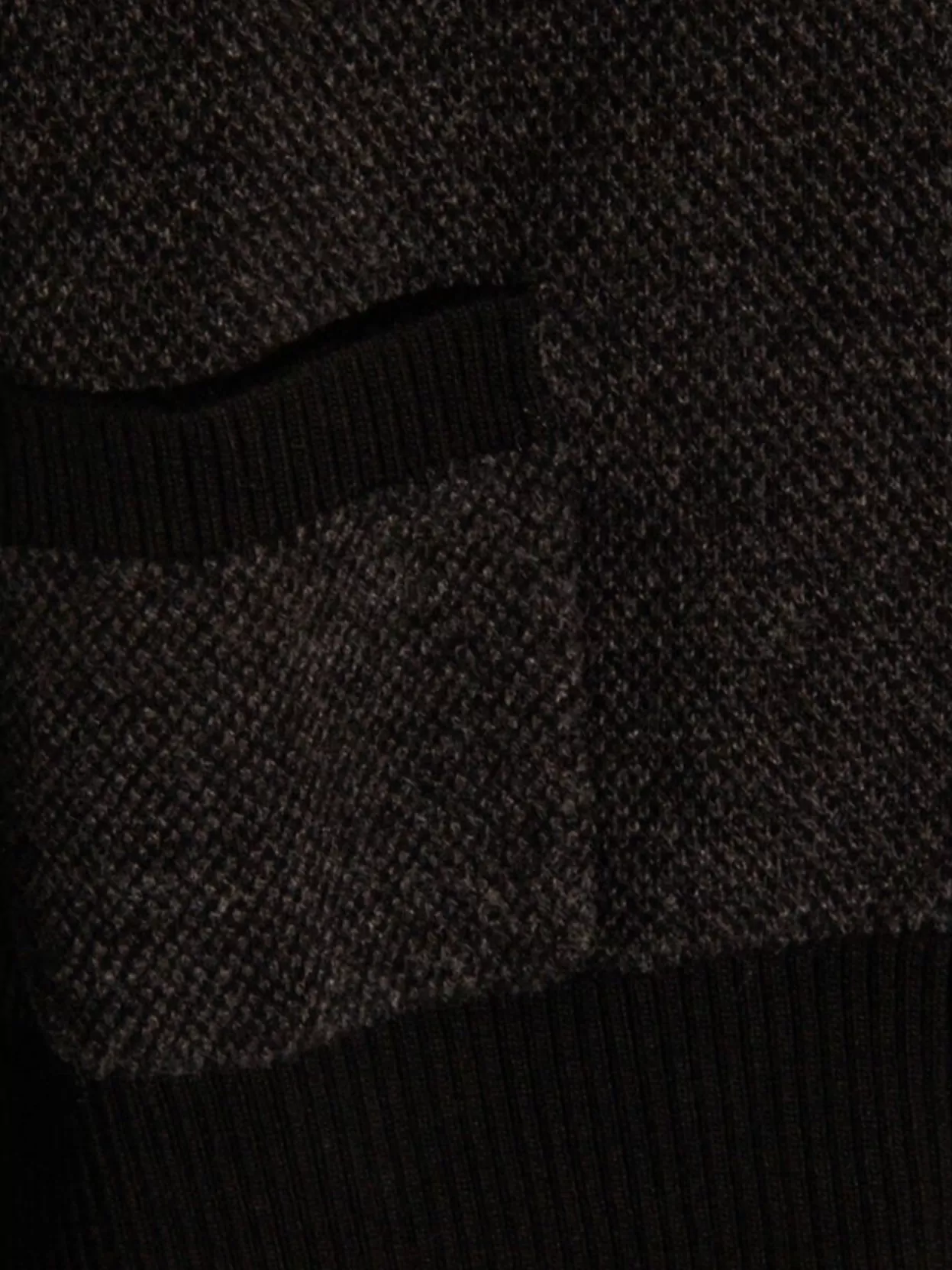 Thom Browne Knitwear With Front Pockets And Ribbed Finish In Blue