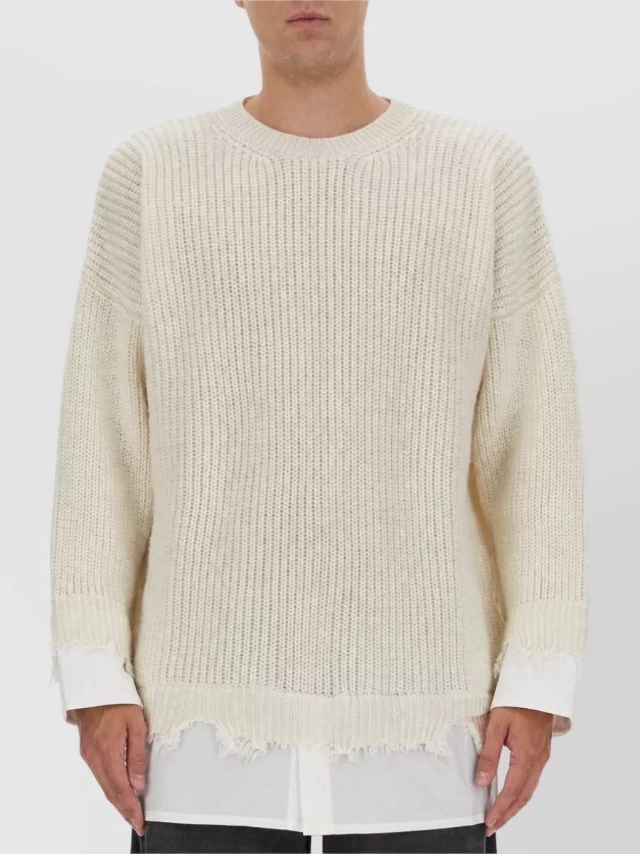 Mm6 Maison Margiela Wool Blend T-Shirt