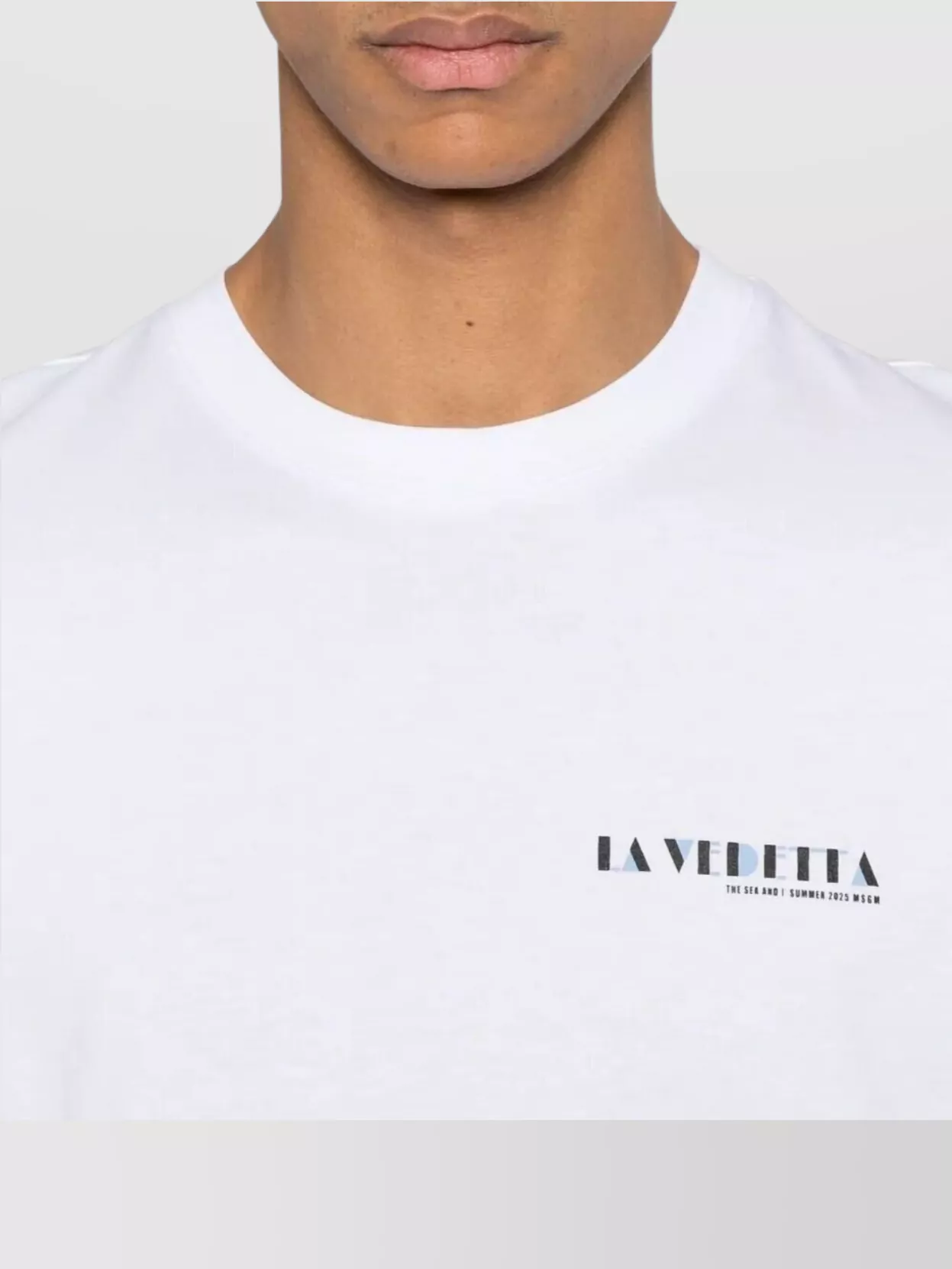 Msgm Graphic Print Crew Neck T-shirt