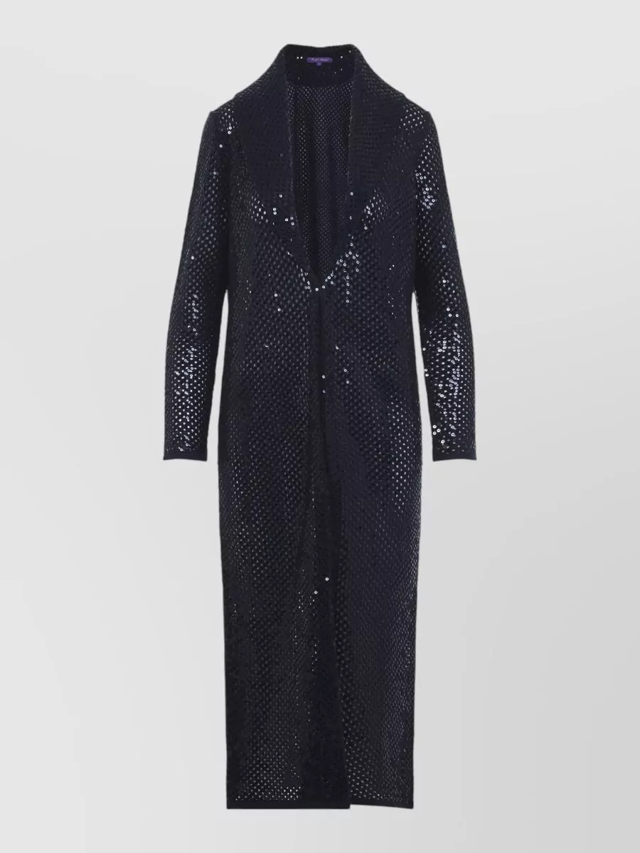 Ralph Lauren Collection Cashmere Mesh Long-Sleeve Maxi Cardigan