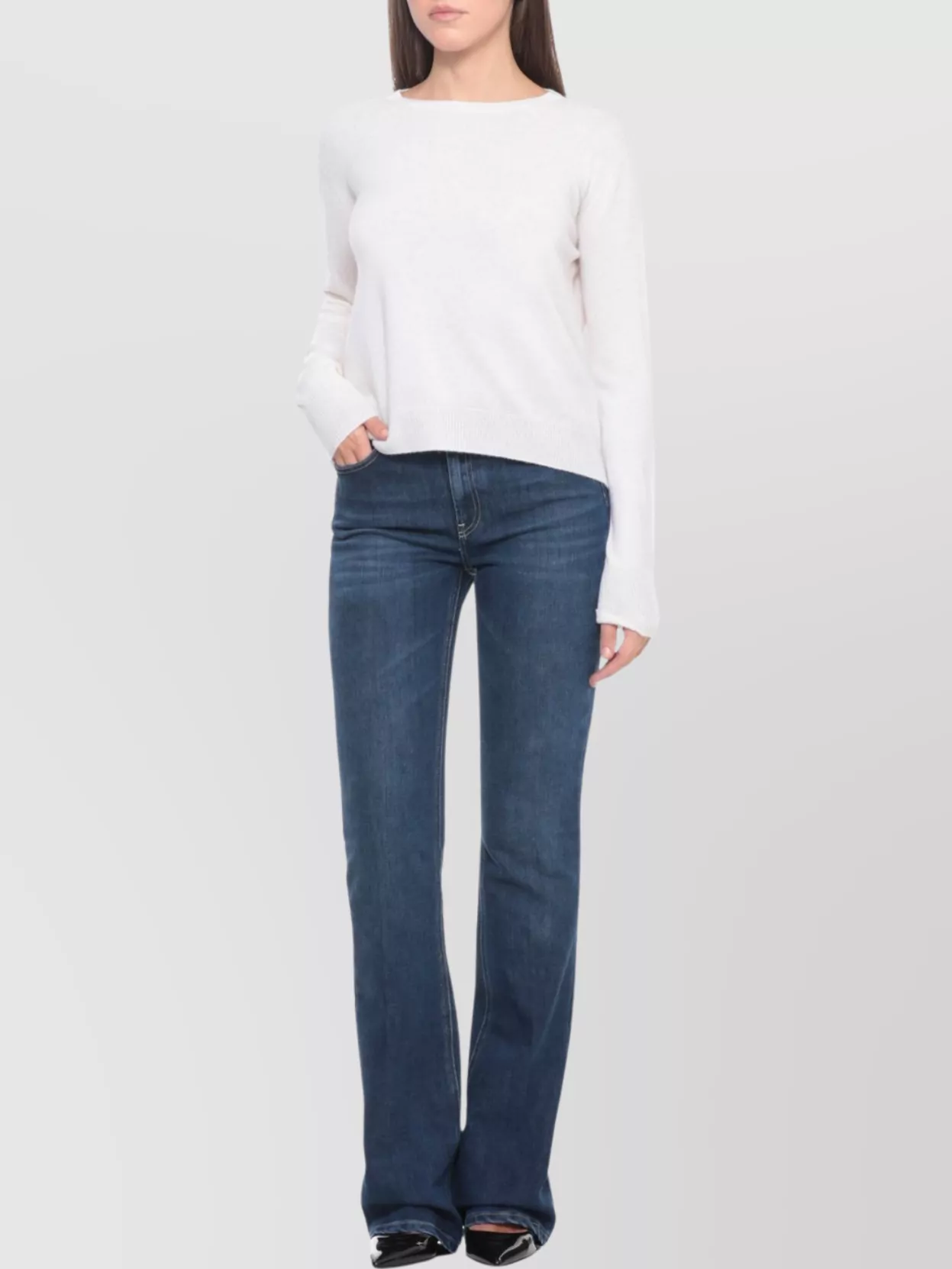 Dondup Flared Jeans Featuring Five-Pocket Design