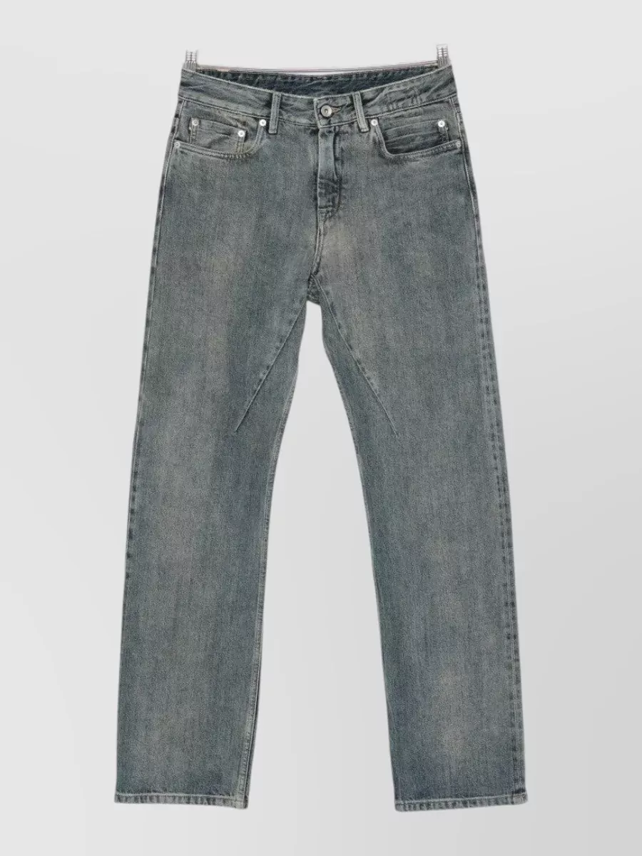 Rick Owens Drkshdw high-rise straight-leg denim jeans