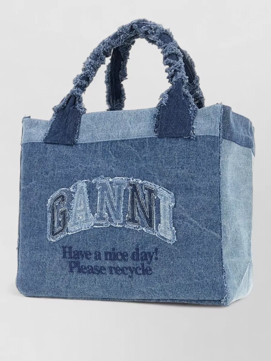 Ganni Na Cotton Tote Bag