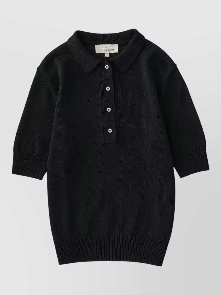 Studio Nicholson knitted polo top