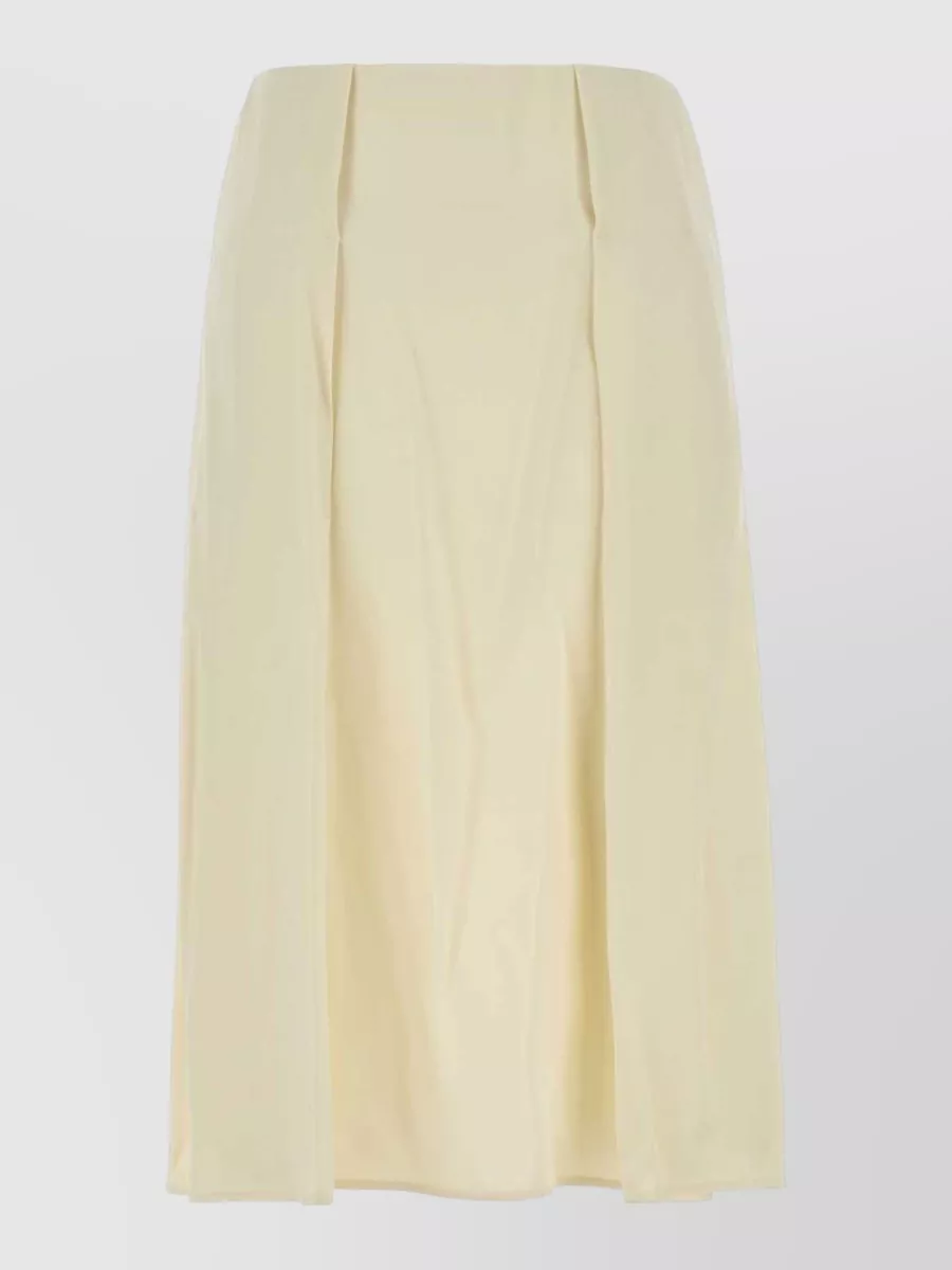 Jil Sander satin pleated skirt