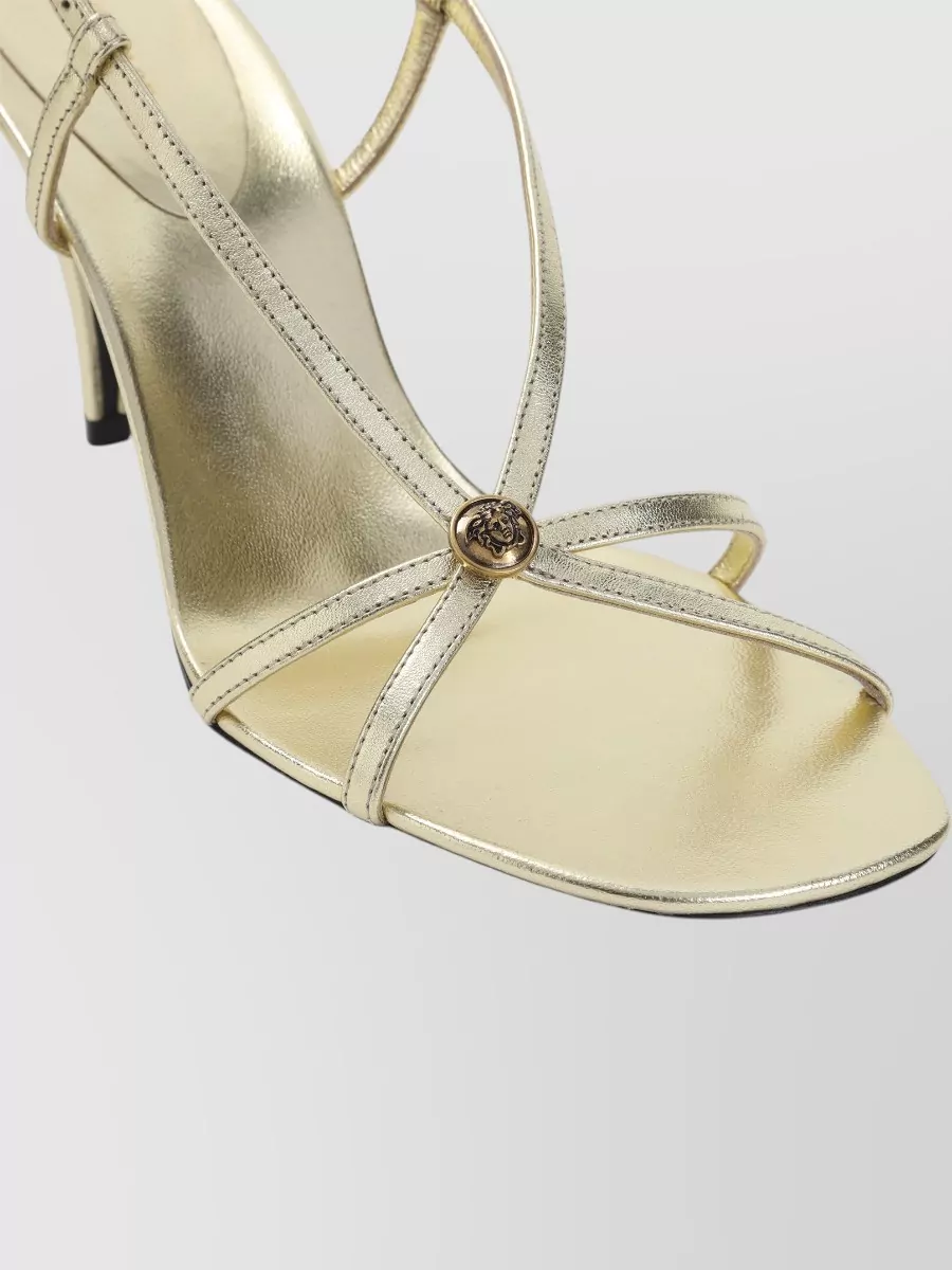 Versace Leather Slingback Sandals