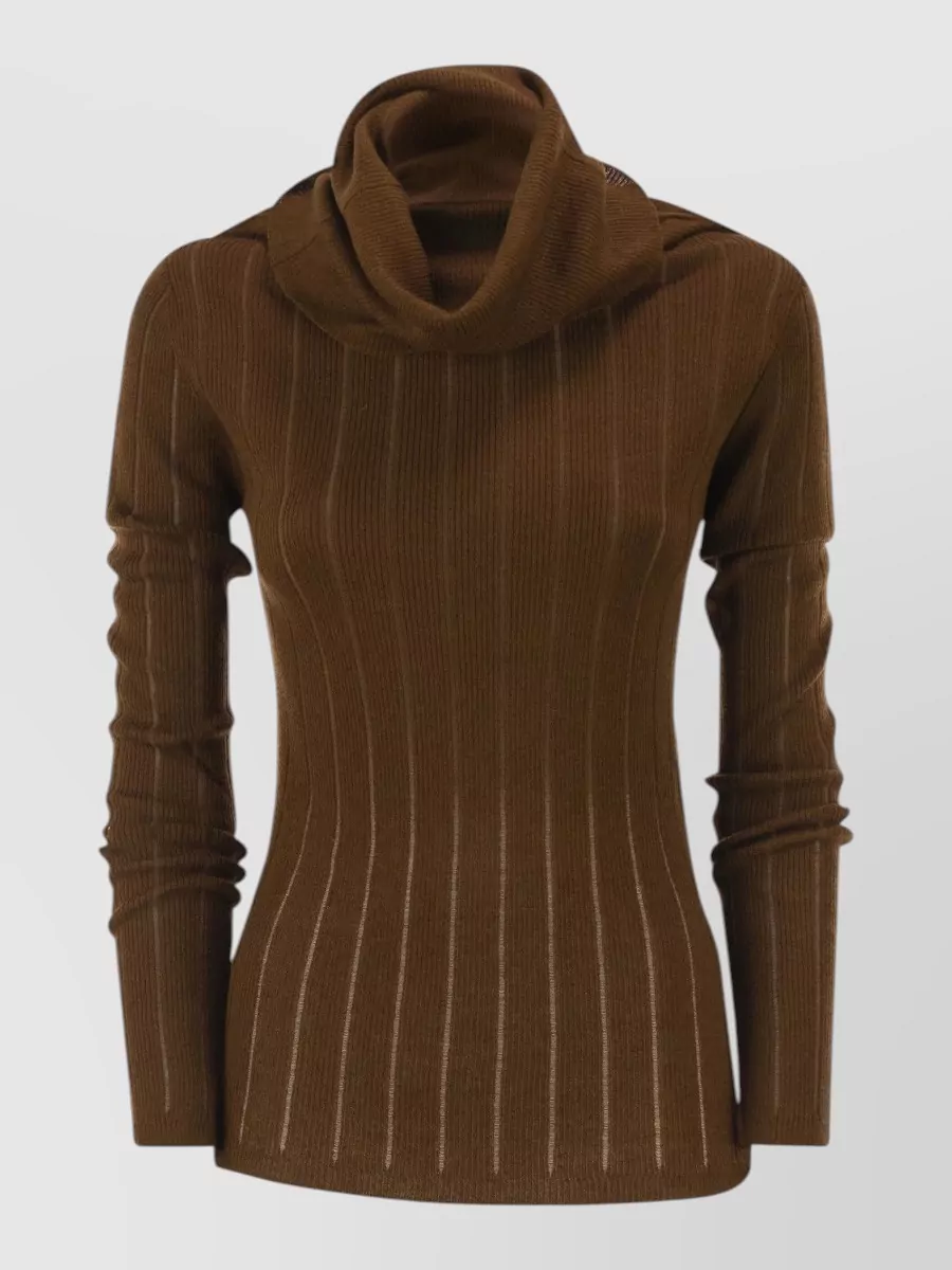 S Max Mara silk wool turtleneck sweater