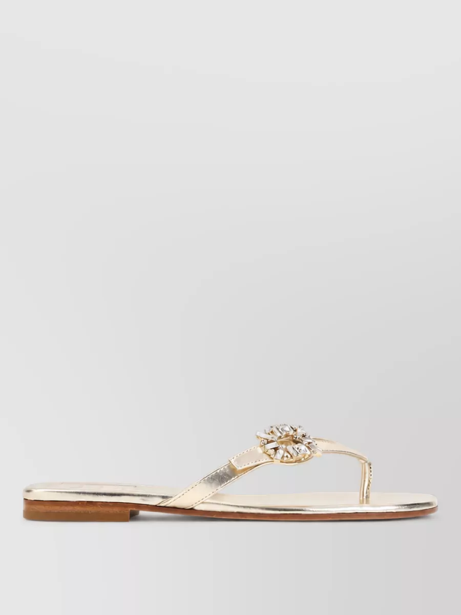 Roger Vivier Leather Flip Flops