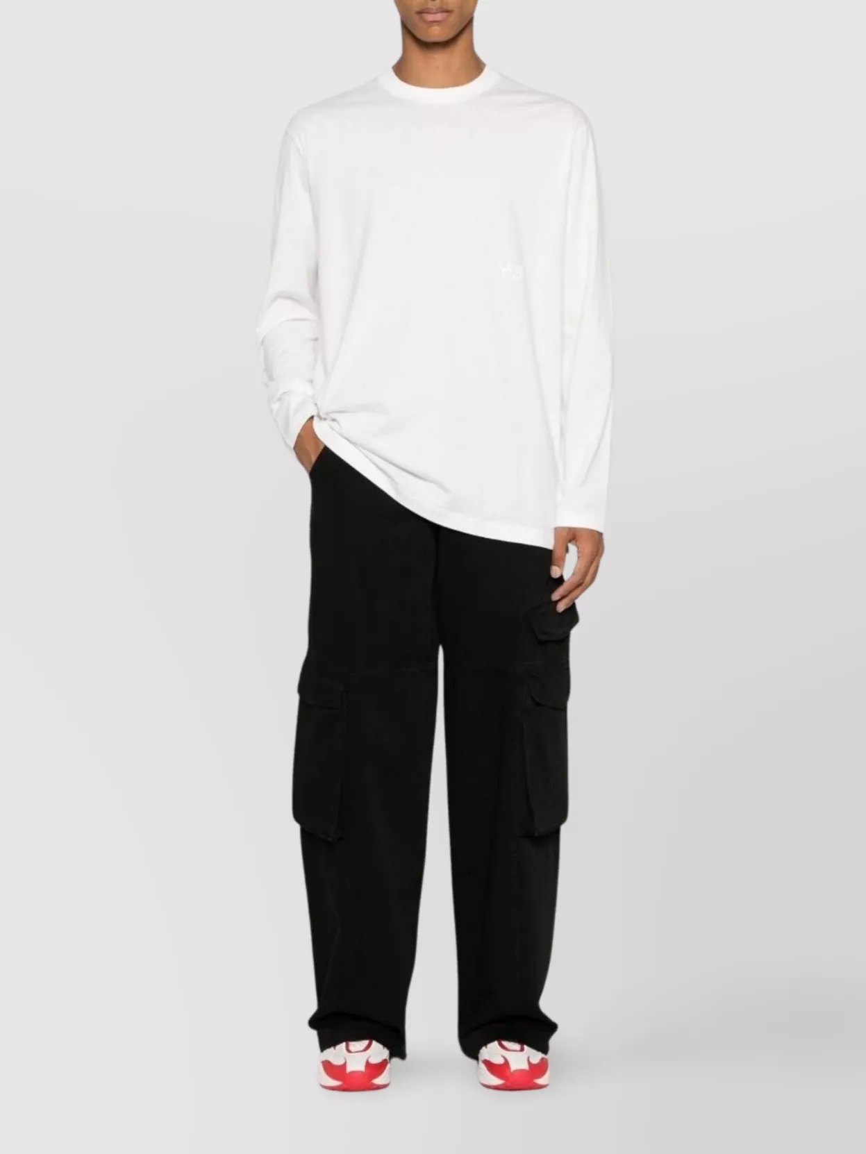 Y-3 Unisex Long Sleeve Cotton Jersey T-Shirt