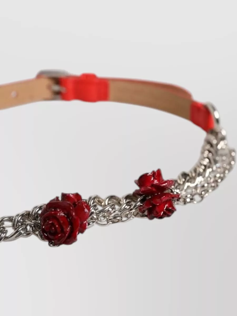 Dolce&Gabbana Leather Chain Belt