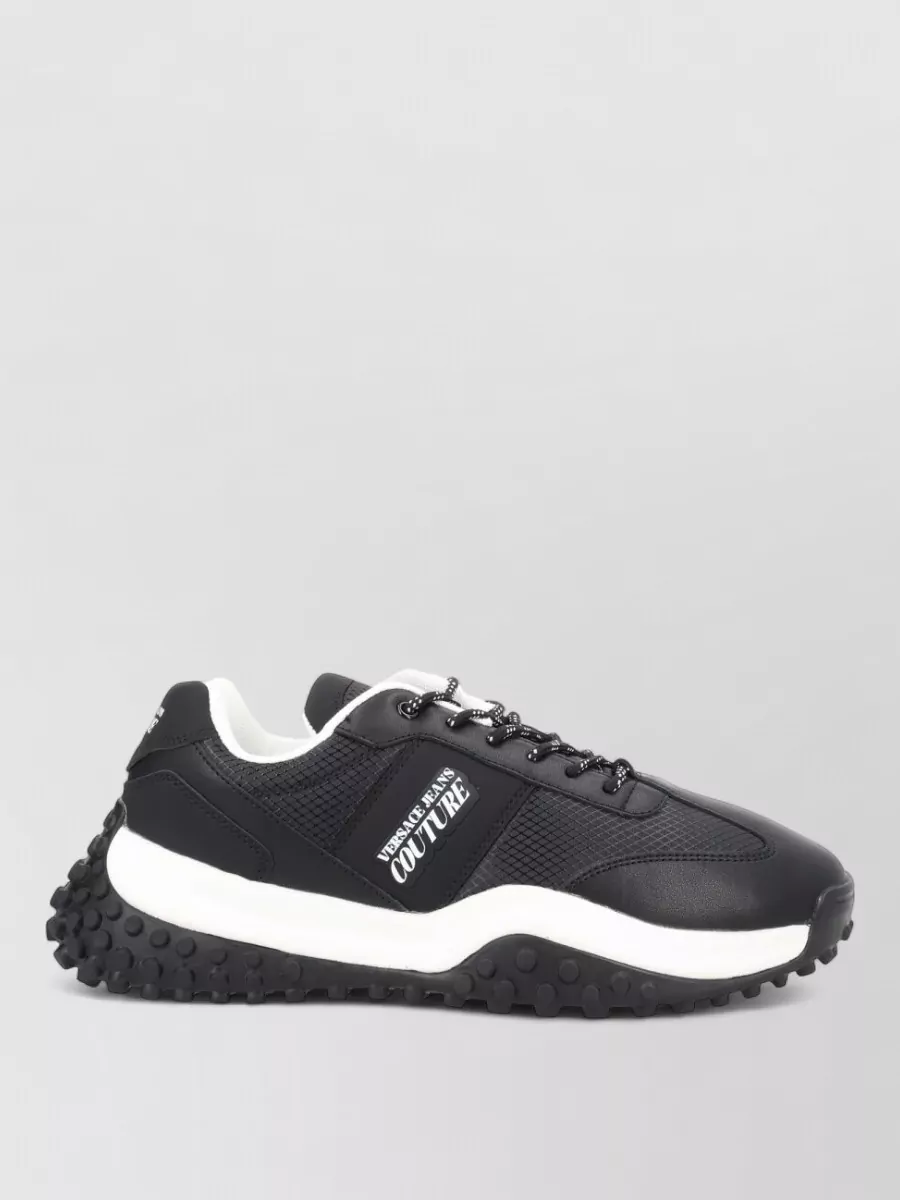 Versace Jeans Couture Leather Low-Top Sneakers