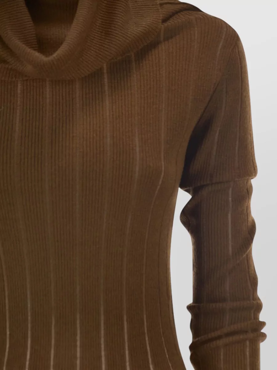 S Max Mara Silk Wool Turtleneck Sweater