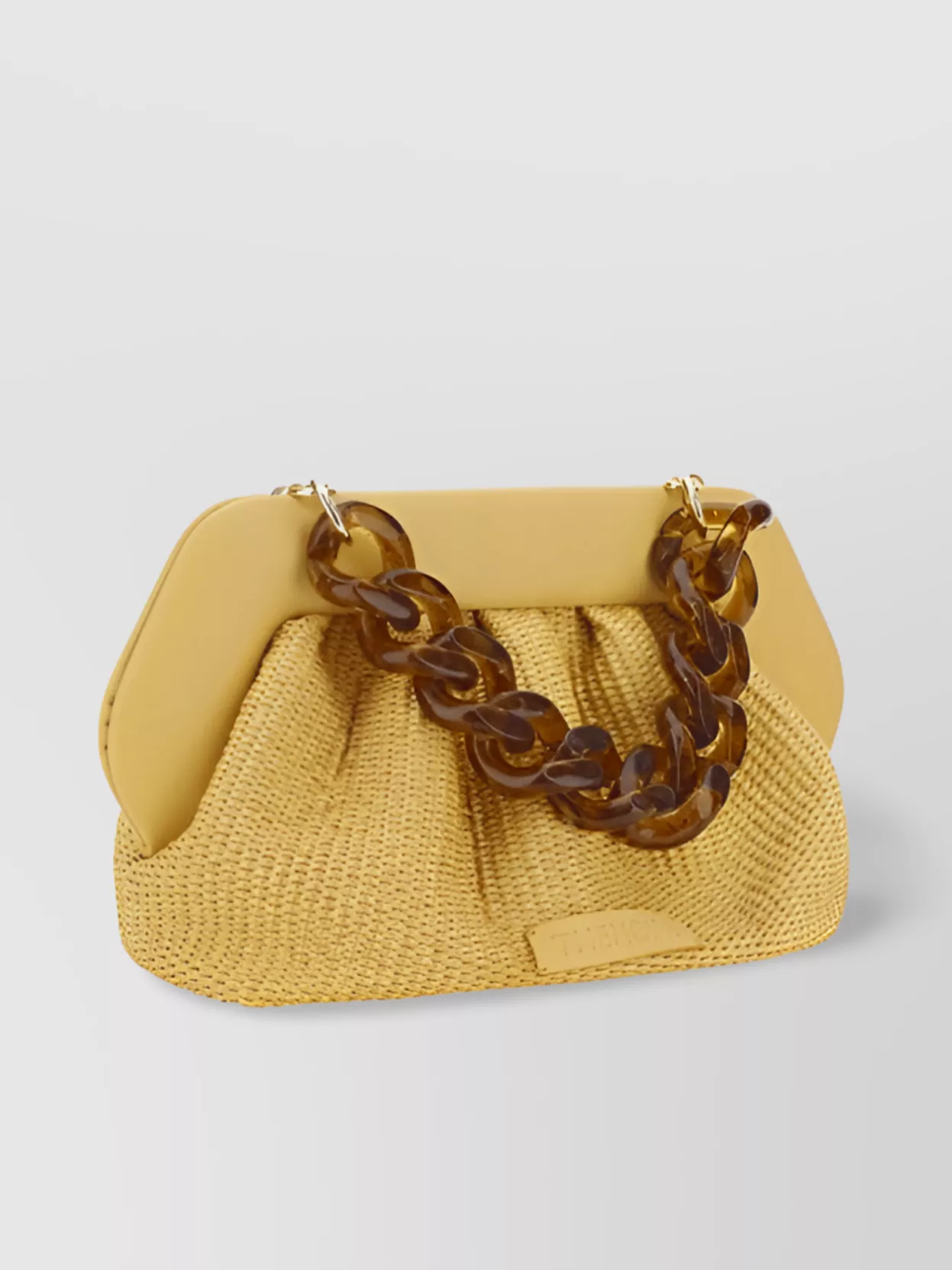Shop Themoirè Bios Clutch Bag Resin Chain