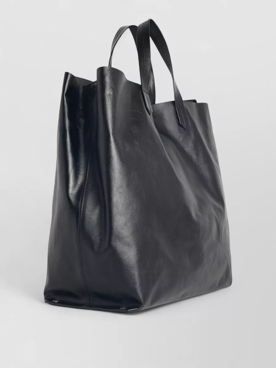 Jil Sander Medium Tote Bag Rectangular Shape Smooth Texture