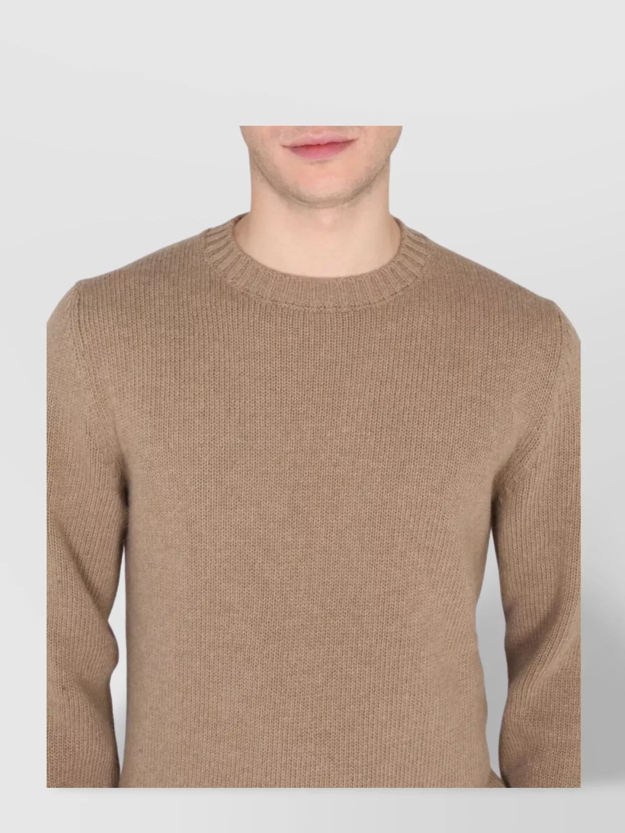 Pt Torino Neck Crew Cross Long Ribbed Cuffs