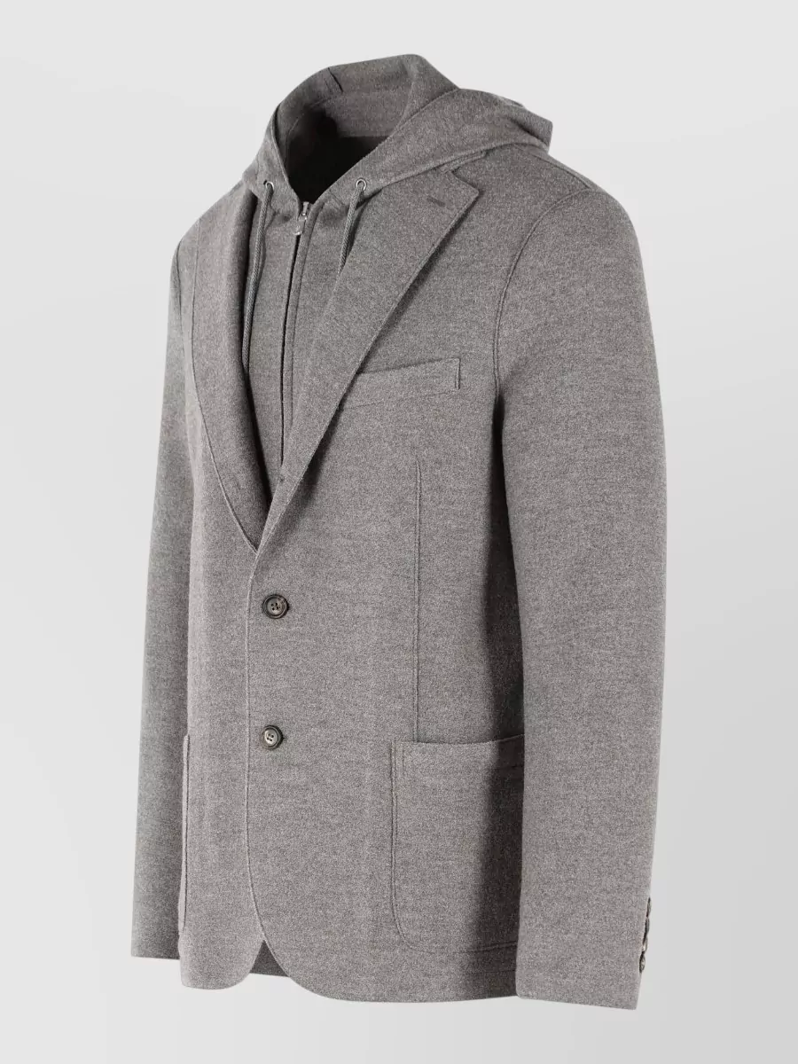 Eleventy Wool Single Breasted Coat